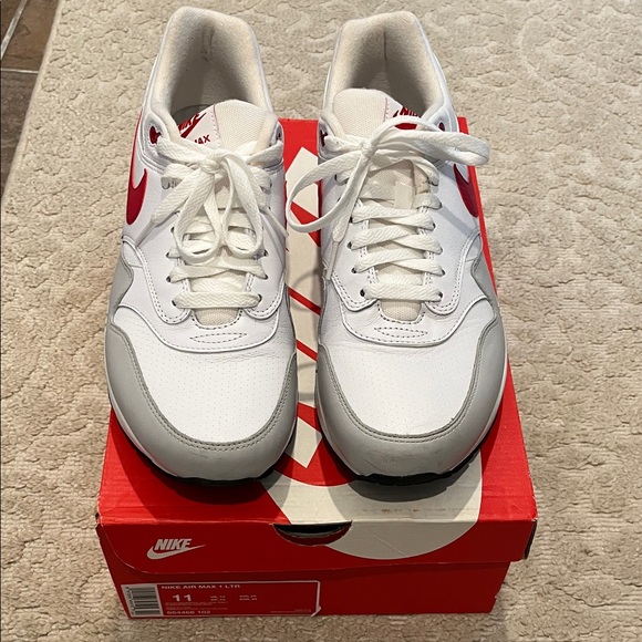 Nike Other - Nike Air Max Men's White and Red Sneakers